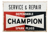 Champion Spark Plugs Service & Repair Sign