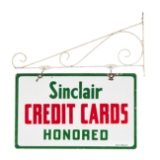 Sinclair Credit Cards Honored Sign On Bracket