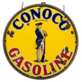 Conoco Minuteman Gasoline Sign In Frame