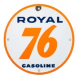 Union 76 Royal 76 Gasoline Pump Plate