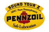 Pennzoil Sound Your Z Hanging Curb Sign