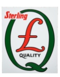 Sterling Quality Sign