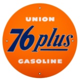 Union 76 Plus Gasoline Gas Pump Plate