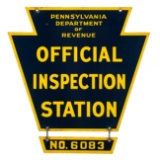 Pennsylvania Official Inspection Station Sign
