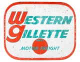 Western Gillette Motor Freight Sign