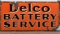 United Service Delco Battery Service Sign