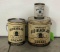Lot Of 3 Old Black Joe Cans