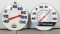 Lot Of Two Round Thermometers