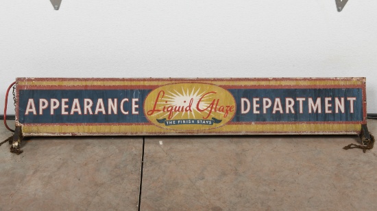 Liquid Glaze Appearance Department Sign
