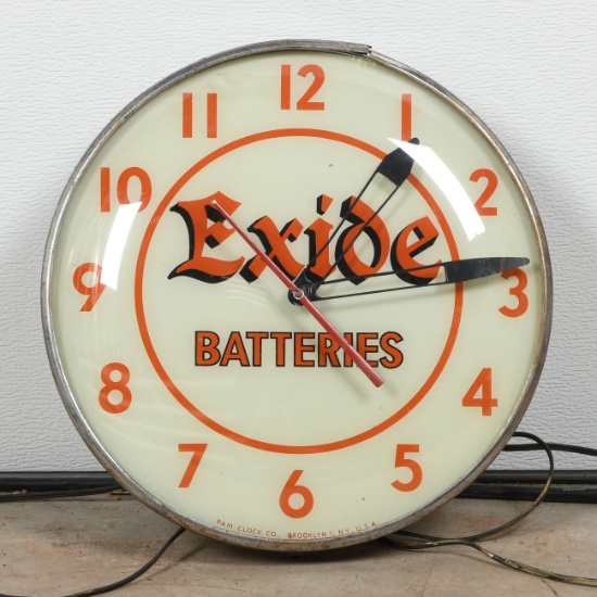Exide Batteries Clock