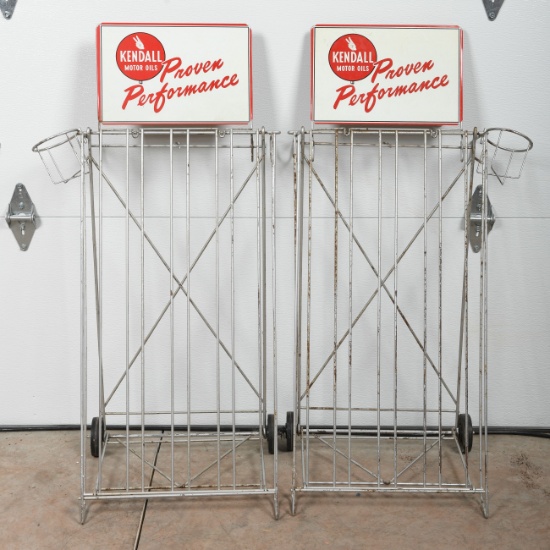 Lot Of Two Kendall Motor Oil Racks