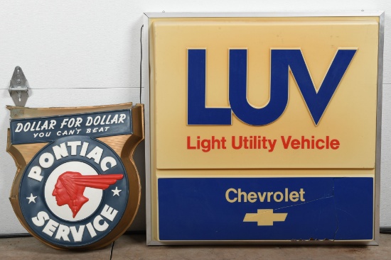 Chevrolet & Pontiac Signs