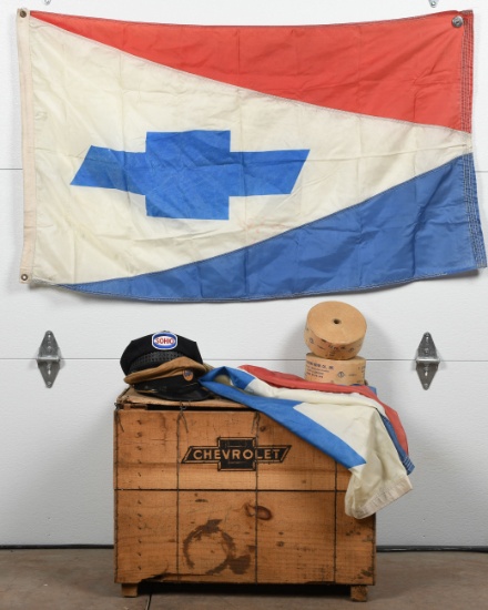 Lot Of Assorted Chevrolet Items & Attendant Hats