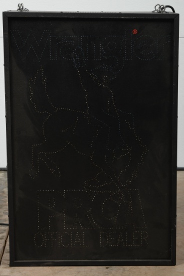 Wrangler Lighted Animated Sign