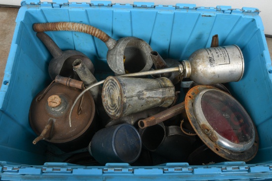 Assorted Lot Of Oilers And Collectables