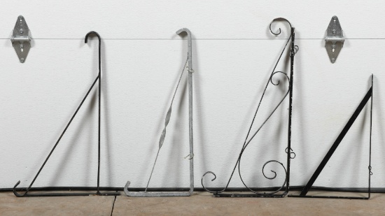 Lot Of Four Sign Hanging Brackets