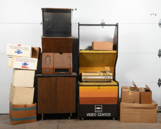 Lot Of Two Chevrolet Mini Theater Video Centers