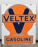 Fletcher Oil Veltex Gasoline Gas Pump Plate