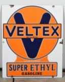 Fletcher Oil Veltex Super Ethyl Gas Pump Plate