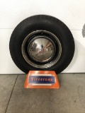Firestone Tire Stand with Wheel