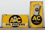 Lot Of Two Ac Oil Filters Signs