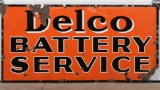 United Service Delco Battery Service Sign