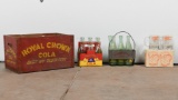 Assortment Of Bottles & Mugs With Crate