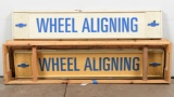 Lot Of Three Chevrolet Wheel Aligning Sign