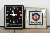 Gm Goodwrench Service & Delco Clocks