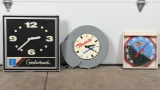 Lot Of 3 Clocks & Thermometer