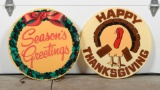 Happy Thanksgiving & Season's Greetings Sign