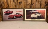Lot Of 2 Chevrolet Corvette Dealership Posters
