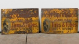 Lot Of Two Early Kelly Springfield Tire Signs