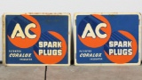 Lot Of Two Ac Spark Plug Signs