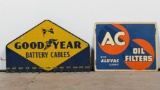 Goodyear Rack & Ac Oil Filter Sign