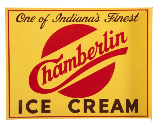 Chamberlin Ice Cream Flange Sign