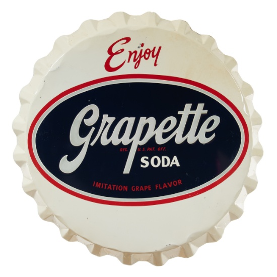 Grapette Soda Bottle Cap Sign