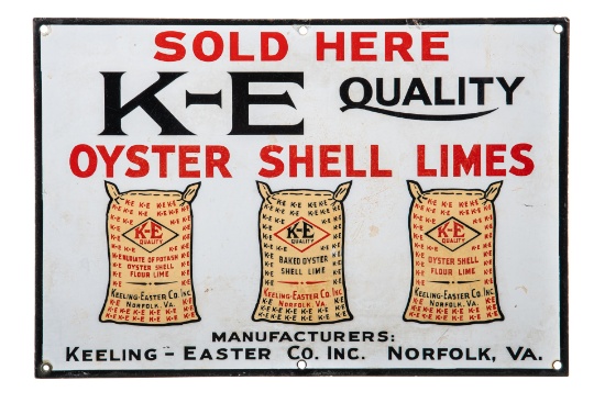 Keeling Easter Oyster Shell Limes Sign