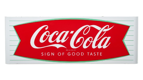 Coca Cola Sled Sign With Fishtail