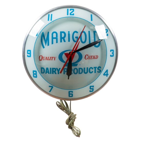 Marigold Dairy Products Double Bubble Clock