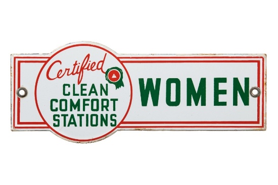 Associated Womens Clean Comfort Station Sign