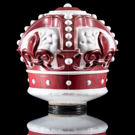 Red Crown OP Gas Pump Globe