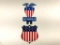 Stars and Stripes Shield & Buy American License Plate Topper