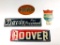 Lot Of 4 Presidential License Plate Toppers Hoover, Willkie, Davis