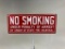 No Smoking Fire Marshal Sign