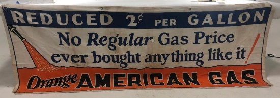 American Orange Gas Banner