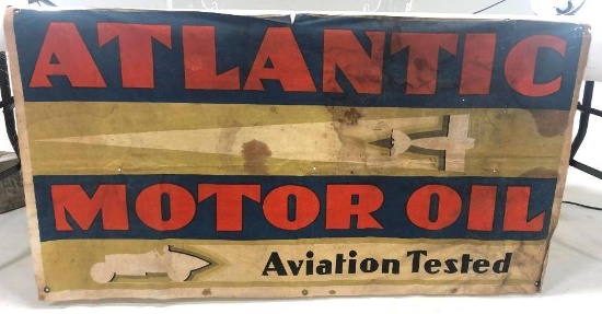 Atlantic Aviation Motor Oil Banner