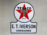 Texaco E.T. Iverson Keyhole Sign