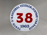 1963 National Veteran & Vintage Car Rally Sign