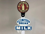 Drive Safe Drink Milk & See What You Buy License Plate Toppers